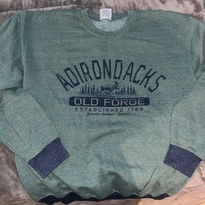 Army Green Adirondacks Crew Neck